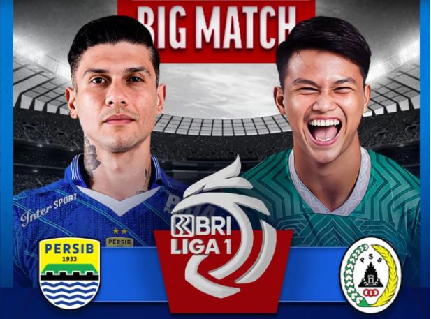 Live streaming Persib Bandung vs PSS Sleman di BRI Liga 1 Indonesia 2023