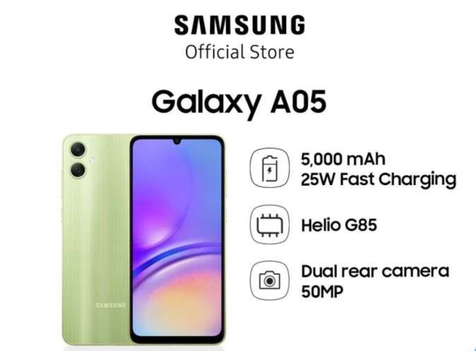 Samsung Galaxy A05 Spesifikasi dan Harga Terjangkau di Indonesia